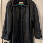 Donna Pella Vintage  Black Leather Trench Coat Photo 1