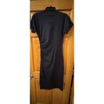 Frame  RUCHED FRONT DRESS navy Organic Cotton Size XS New With Tags Photo 3