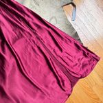 Victoria's Secret Deep Cranberry Red Maxi Dress With Lace Bodice Detail Photo 2