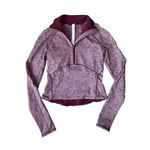 Lululemon Always Alert 1/2 Zip in Heathered Garnet Photo 6