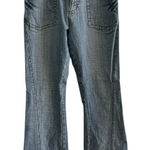 Bongo Vintage Y2K  Jeans Juniors 13 Flare Pockets Low Rise Distressed 2000s Photo 0