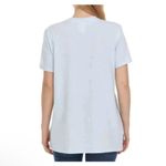 Disney  Stitch Crochet Flower Detail Womens Blue‎ T-shirt Size M Photo 3