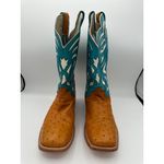 Women’s Caboots Custom Made Wide Calf Cowboy Boots Size 10 Brown Photo 5