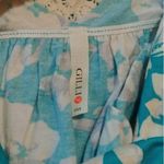 Turquoise Floral Crochet Back Lightweight Flowy Maxi Dress by Gilli Modcloth S Blue Photo 5