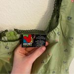 Disney Vintage  Mickey Unlimited Green Square Neck Dress- 100% Cotton Photo 2
