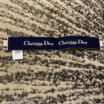 Christian Dior  Embroidered Canvas Leather Blanc/Bleu size 80 Photo 4
