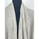 Natural Reflections  Gray Long Open-front Cardigan One Size Photo 2