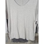 Banana Republic Banana‎ Republic Factory Top Woman's Medium Tan Scoop Neck Neutral Light Weight Photo 2