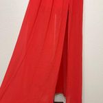 Qurio by Aggie Red Cocktail Chiffon Maxi Dress Red Photo 3