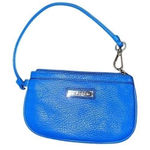 Calvin Klein  Blue Wristlet Bag Small Purse Handbag Mini Pouch Photo 0