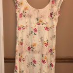 Urban Outfitters Floral Keyhole Dress Cream Large Photo 2