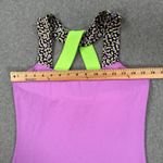 Jofit Wide Strap Crossover Back Active Top Women's Small Purple Green Shelf Bra Photo 4