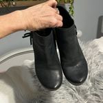 OTBT  Black Leather Ankle Boots Fringe Booties Womens 7.5 Photo 3