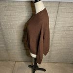 525 America 525 Brown Cropped Knit‎ Long Sleeve Pullover Sweater Size Small Photo 1