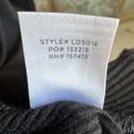 Women’s Black Ribbed Lulu’s Dress Crisscrossed Chest With Side Slit ￼ Size XL Photo 3