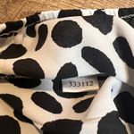 Loft  Black & White Polka Dot Sleeveless Blouse Size M Photo 4