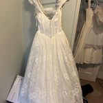 For Love & Lemons  White Lace Wedding Dress Photo 3