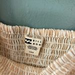 Billabong  Puff Sleeve Tan Stripped Dress Size Large Photo 7