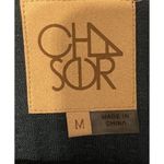 Chaser  Women's Medium Faux Button Sleeve Thermal Waffle Knit Top Shirt Teal Photo 3