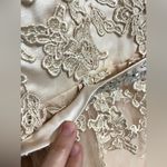 Custom Made Tulle Floral Lace Applique Cap Sleeve Blush Gown Size 6 Pink Photo 3