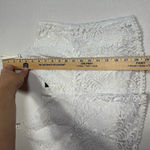 BCBGMAXAZRIA White Lace Crop Top Lined Adjustable Straps Size Large Photo 13