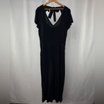 Abercrombie & Fitch NWT  Tie‎ Back Short sleeve Jumpsuit in Black Size Medium Photo 1