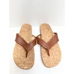Jack Rogers Sandals Womens Size 5.5 Brown Leather Thelma Flip Flop Photo 2