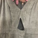 Privy New  faux suede beautiful green dress Photo 3