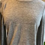 Madewell  Women's Puff Sleeve Pullover Sweater Gray Size XS Mock Neck Long Sleeve Photo 2