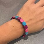 Multicolor Stretch Bracelet Blue Photo 2