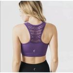 Zyia  Active Purple Bomber Sports Bra Women's Size Small Photo 2