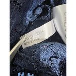 Alex Evenings Navy Blue Lace Sequin Open Front Bolero Jacket Women's Size 14 Photo 10