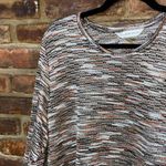 Allison Daley  Brown-Tone Static Knit 3/4 Sleeve Sweater Women's Size XL Photo 2