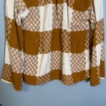 Ace & Jig Womens Chase Cardigan Clove Brown Plaid Waist Tie Size XS Cotton Photo 8
