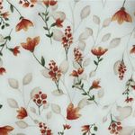 Cream Floral Tiered Maxi Dress Size Large Orange Photo 2