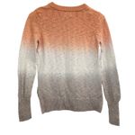 Faherty Muir Dip Dye Sweater Organic Cotton Ombre Size S Orange White Beige Photo 1