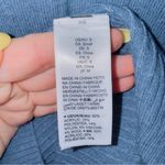 The Drop Women's Small Wool Blend Blue Ribbed Puff Sleeve Sweater Dress Photo 6