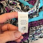 Love In NWT gorgeous purple black turquoise white cold shoulder cover up Photo 8