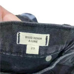 Madewell  Rigid Denim A-Line Mini Skirt in Lunar‎ Wash: Cutout Edition Size 29 Photo 6