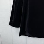 Laura Scott Vintage  Black Velvet Single Breasted Blazer Jacket Shoulder Pads 14 Photo 3