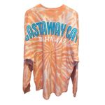 Disney  Cruise Castaway Cay Bahamas Orange Tie Dye Spirit Jersey Size Large Photo 1