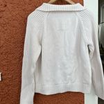 Relativity 1/4 Zip Cream Sweater- 100% Cotton. Petite Large Photo 5