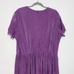 Purple Lace Formal Maxi Dress Size 2X Purple Formal Wedding Guest Dress Photo 6