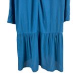 Soft Surroundings  Mirabella Moroccan Ruffle Dress Lagenlook Teal Size M Photo 6