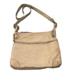 Fossil Brown Leather Crossbody Cowhide Purse Tan Brown Zipper Closure Photo 0