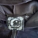 KILLSTAR  Womens Black Zip Velour Velvet Casual Bomber Jacket Size Medium Photo 1