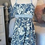 Sundress Blue Floral Cotton Dress Womens Small Size undefined Photo 0