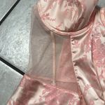 Victoria's Secret NWT Victoria’s‎ Secret Baby Pink Floral Satin Bustier Corset Photo 3