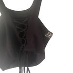 Blondie Nites Women's Size 1 Bedazzled Jewel Pink Tule Black Halter Top 2 Piece Photo 6