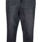 Mossimo High Rise Power Stretch Black Wash Raw Hem Jeggings Size 26 Photo 0